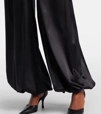 Nina Ricci Silk-blend satin wide-leg pants | Thumbnail 2 Nina Ricci Silk-blend satin wide-leg pants | Thumbnail 2
