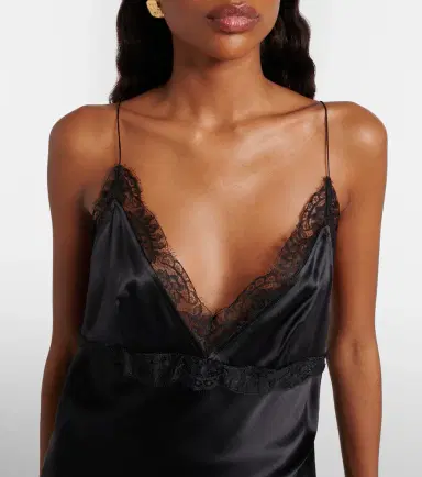 Nina Ricci Lace-trimmed silk-blend satin camisole | Thumbnail 5