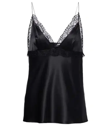 Nina Ricci Lace-trimmed silk-blend satin camisole | Thumbnail 1