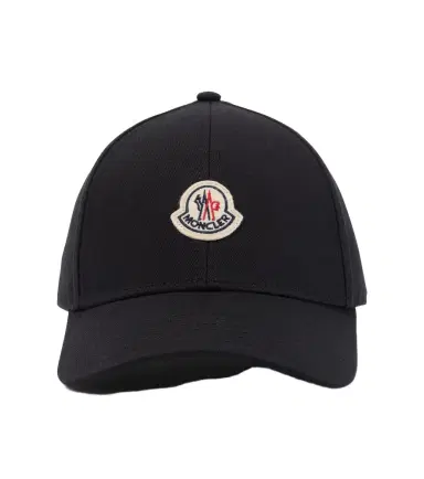 Moncler Logo cotton twill baseball cap | Thumbnail 1