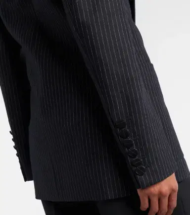 Nina Ricci Pinstripe wool-blend blazer | Thumbnail 3