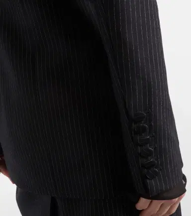 Nina Ricci Pinstripe wool-blend blazer | Thumbnail 6
