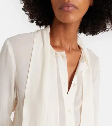Nina Ricci Scarf-detail silk blouse | Thumbnail 3