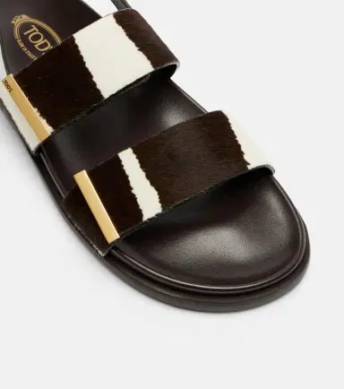 Tod's Printed calf hair sandals | Thumbnail 3 Tod's Printed calf hair sandals | Thumbnail 3