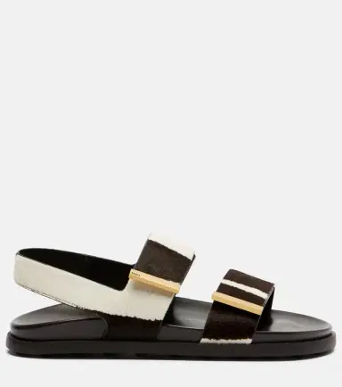 Tod's Printed calf hair sandals | Thumbnail 4 Tod's Printed calf hair sandals | Thumbnail 4