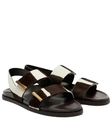 Tod's Printed calf hair sandals | Thumbnail 1 Tod's Printed calf hair sandals | Thumbnail 1