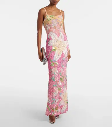La Fuori Là Fuori Floral sequined gown | Thumbnail 2