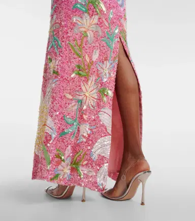 La Fuori Là Fuori Floral sequined gown | Thumbnail 3