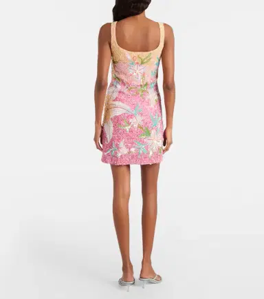 LA FUORI Là Fuori Floral sequined minidress | Thumbnail 5