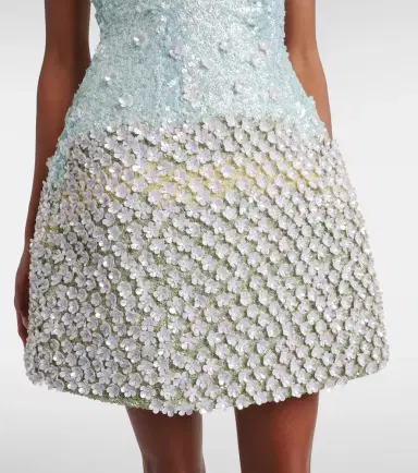 LA FUORI Là Fuori Floral sequined minidress | Thumbnail 4 LA FUORI Là Fuori Floral sequined minidress | Thumbnail 4