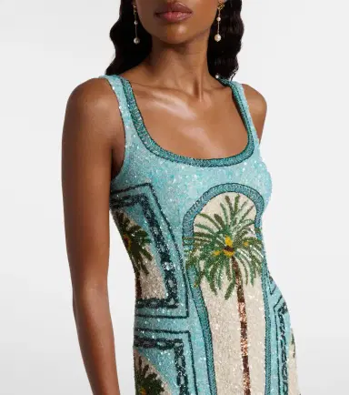 LA FUORI Là Fuori Palm Jumeirah embellished minidress | Thumbnail 4