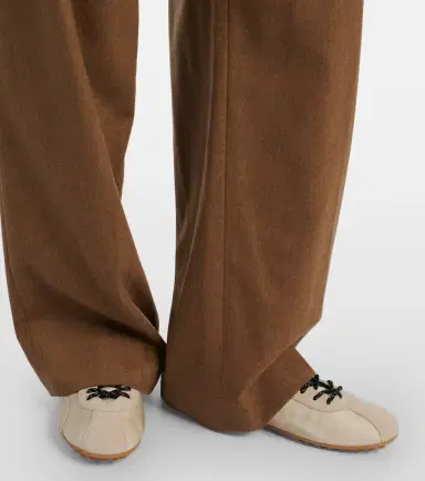 Tod's Suede-trimmed satin sneakers | Thumbnail 6
