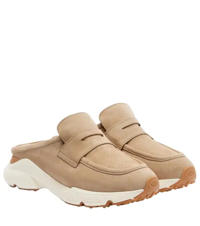 Runner suede mules