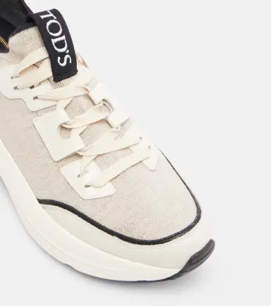 Tod's Leather-trimmed sneakers | Thumbnail 2 Tod's Leather-trimmed sneakers | Thumbnail 2