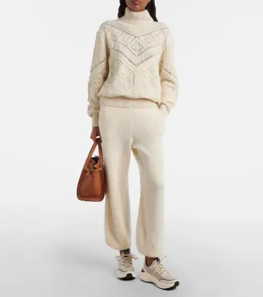 Tod's Leather-trimmed sneakers | Thumbnail 6 Tod's Leather-trimmed sneakers | Thumbnail 6
