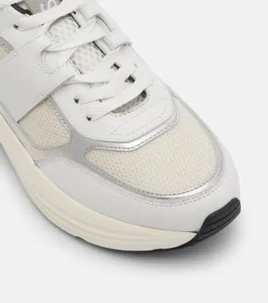 Tod's Leather-trimmed sneakers | Thumbnail 3