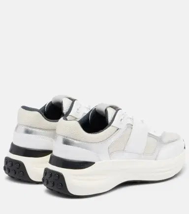 Tod's Leather-trimmed sneakers | Thumbnail 4