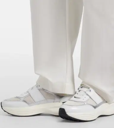 Tod's Leather-trimmed sneakers | Thumbnail 5