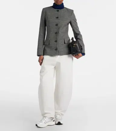 Tod's Leather-trimmed sneakers | Thumbnail 6