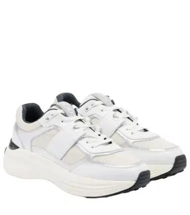 Tod's Leather-trimmed sneakers | Thumbnail 1