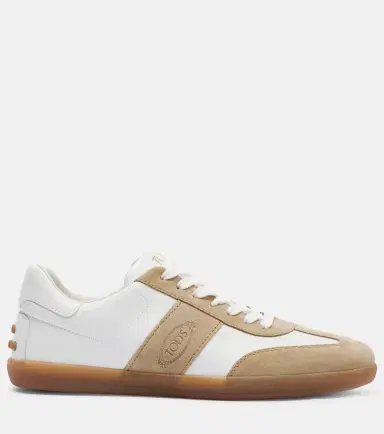 Tod's Suede-trimmed leather sneakers | Thumbnail 2