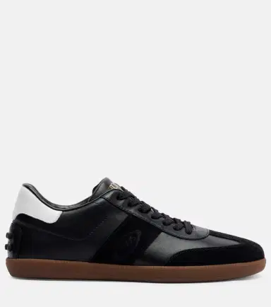 Tod's Suede-trimmed leather sneakers | Thumbnail 2