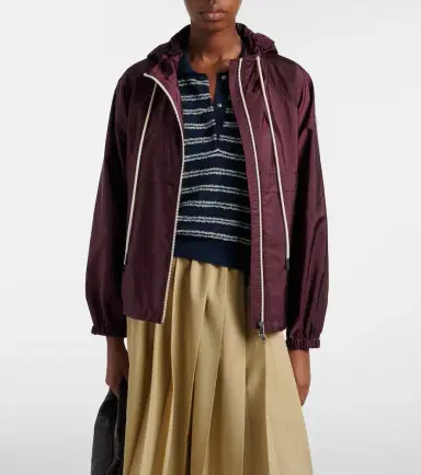 Moncler Logo striped cotton-blend polo sweater | Thumbnail 2 Moncler Logo striped cotton-blend polo sweater | Thumbnail 2