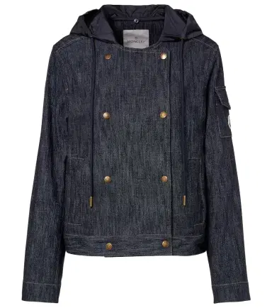 Moncler Diervilla double-breasted denim jacket | Thumbnail 1 Moncler Diervilla double-breasted denim jacket | Thumbnail 1