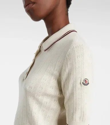 Moncler Pointelle cotton polo shirt | Thumbnail 4
