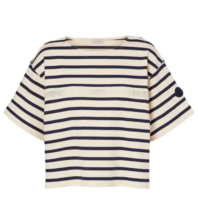 triped cotton jersey T-shirt