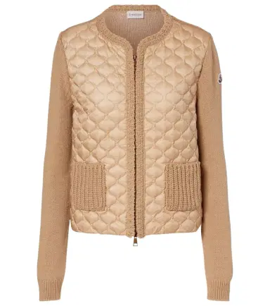 Moncler Down-paneled cardigan | Thumbnail 1