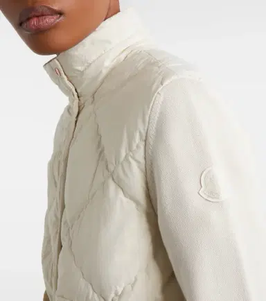 Moncler Down-paneled cardigan | Thumbnail 4 Moncler Down-paneled cardigan | Thumbnail 4
