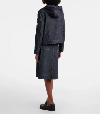 Moncler Belted denim midi skirt | Thumbnail 4 Moncler Belted denim midi skirt | Thumbnail 4