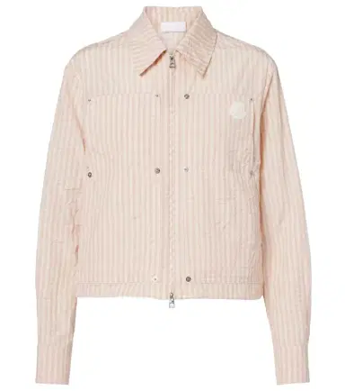 Moncler Gingham cotton-blend jacket | Thumbnail 1 Moncler Gingham cotton-blend jacket | Thumbnail 1