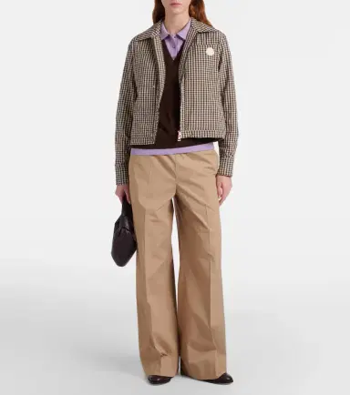 Moncler Cotton wide-leg pants | Thumbnail 2