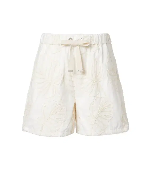 Moncler Embroidered cotton shorts