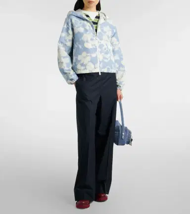 Moncler Cotton wide-leg pants | Thumbnail 5