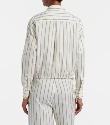 Moncler triped cotton and silk shirt | Thumbnail 2 Moncler triped cotton and silk shirt | Thumbnail 2