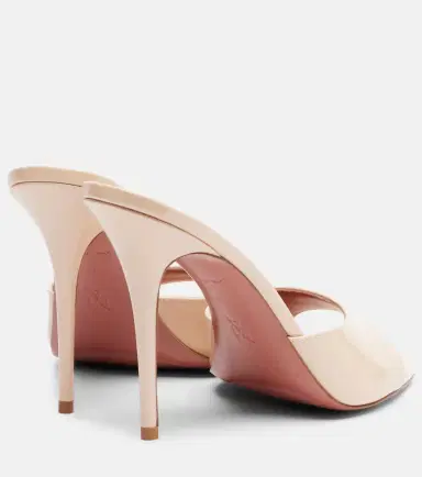 Amina Muaddi Elodie 105 patent leather mules | Thumbnail 3