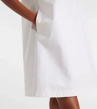 Moncler Embroidered cotton-blend poplin midi dress | Thumbnail 5 Moncler Embroidered cotton-blend poplin midi dress | Thumbnail 5