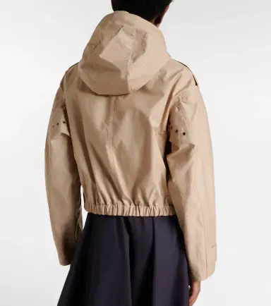 Moncler Carex cropped hooded cotton-blend poplin jacket | Thumbnail 6 Moncler Carex cropped hooded cotton-blend poplin jacket | Thumbnail 6