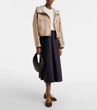 Moncler Carex cropped hooded cotton-blend poplin jacket | Thumbnail 7 Moncler Carex cropped hooded cotton-blend poplin jacket | Thumbnail 7