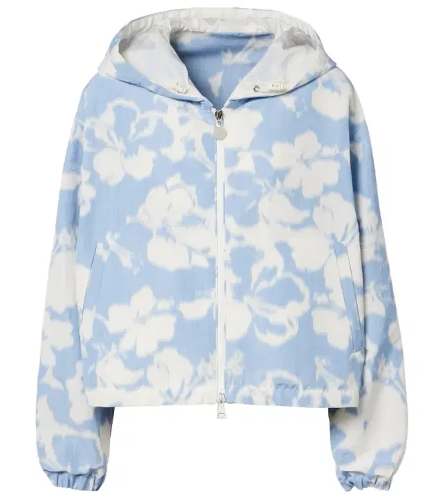 Moncler Noisetier floral hooded jacket