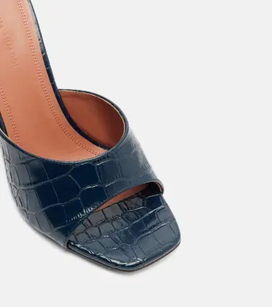 Amina Muaddi Lupita croc-effect leather mules | Thumbnail 2