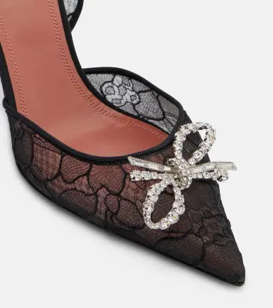 Amina Muaddi Rosie lace slingback pumps | Thumbnail 4 Amina Muaddi Rosie lace slingback pumps | Thumbnail 4