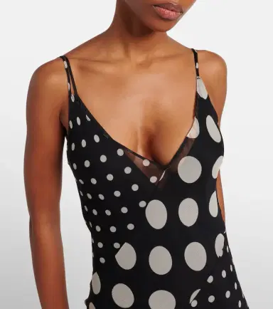 Nina Ricci Polka-dot silk maxi dress | Thumbnail 2