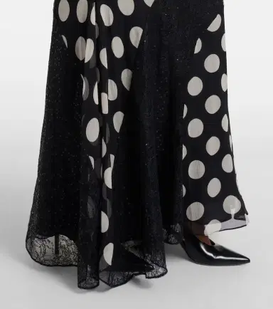 Nina Ricci Polka-dot silk maxi dress | Thumbnail 3