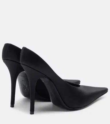 Amina Muaddi Anok satin mules | Thumbnail 2 Amina Muaddi Anok satin mules | Thumbnail 2