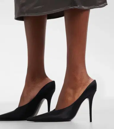 Amina Muaddi Anok satin mules | Thumbnail 5 Amina Muaddi Anok satin mules | Thumbnail 5