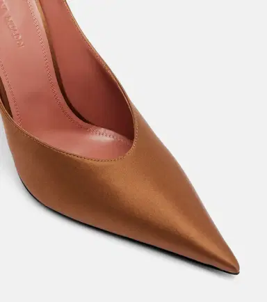 Amina Muaddi Anok satin mules | Thumbnail 3